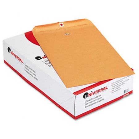 Universal Battery Universal Kraft Clasp Envelope Side Seam 28lb 10 x 15 Light Brown, 100PK 35268